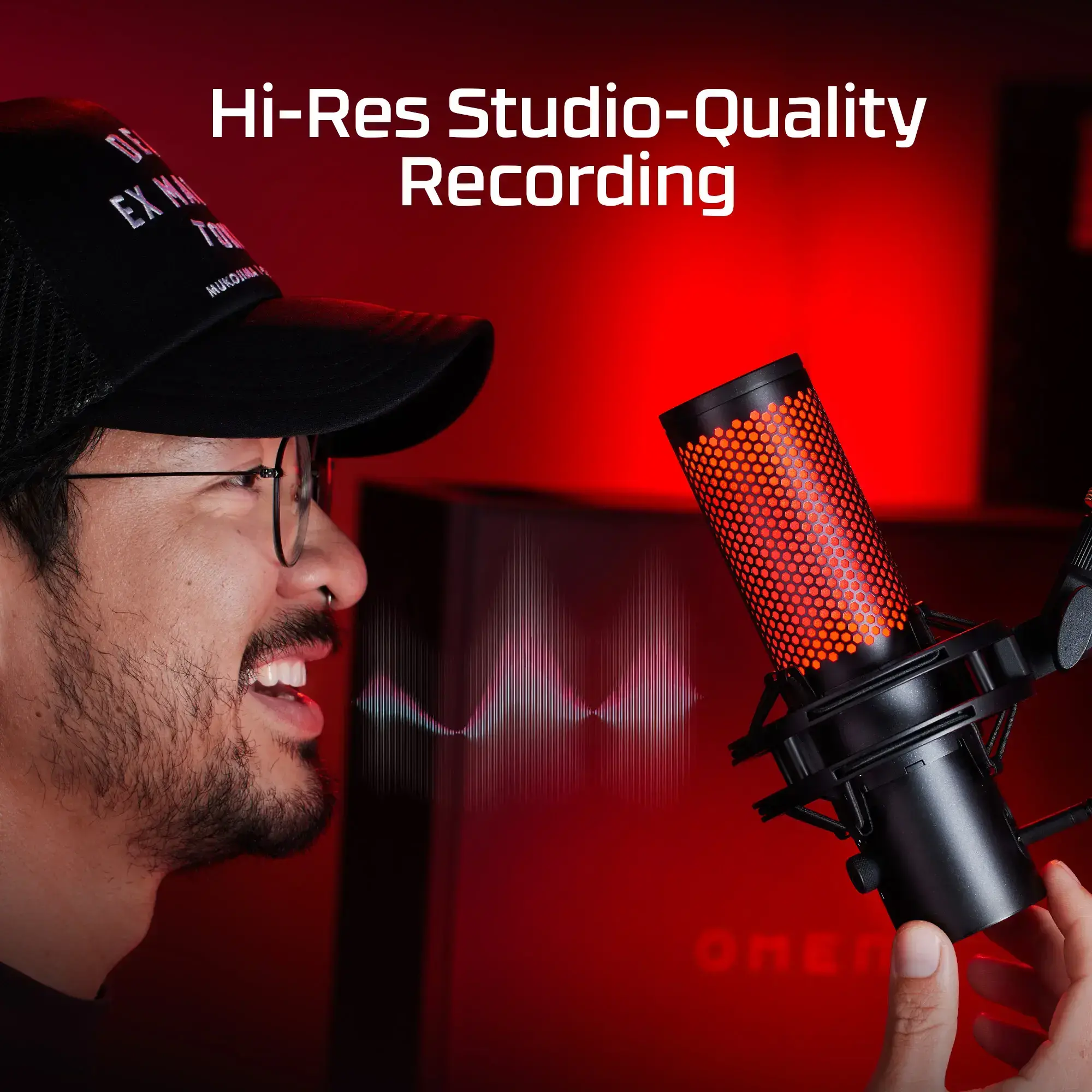 NAE-HP-872V1AA HyperX QuadCast 2 Wired Multi-Pattern USB Electret Condenser Microphone-2