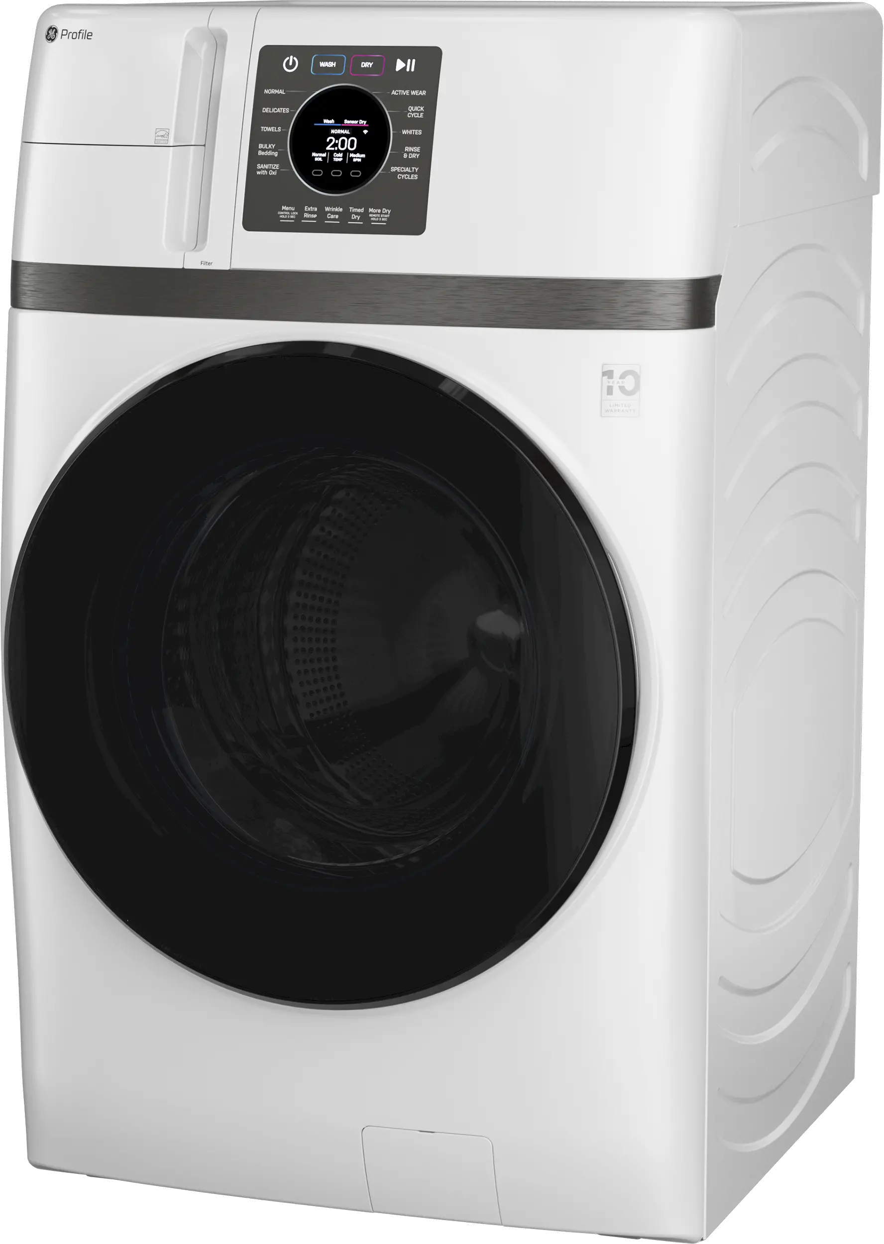 PFQ83HSSWWW GE Profile 4.6 Cu Ft 2-in-1 Smart Washer / Dryer - White-11
