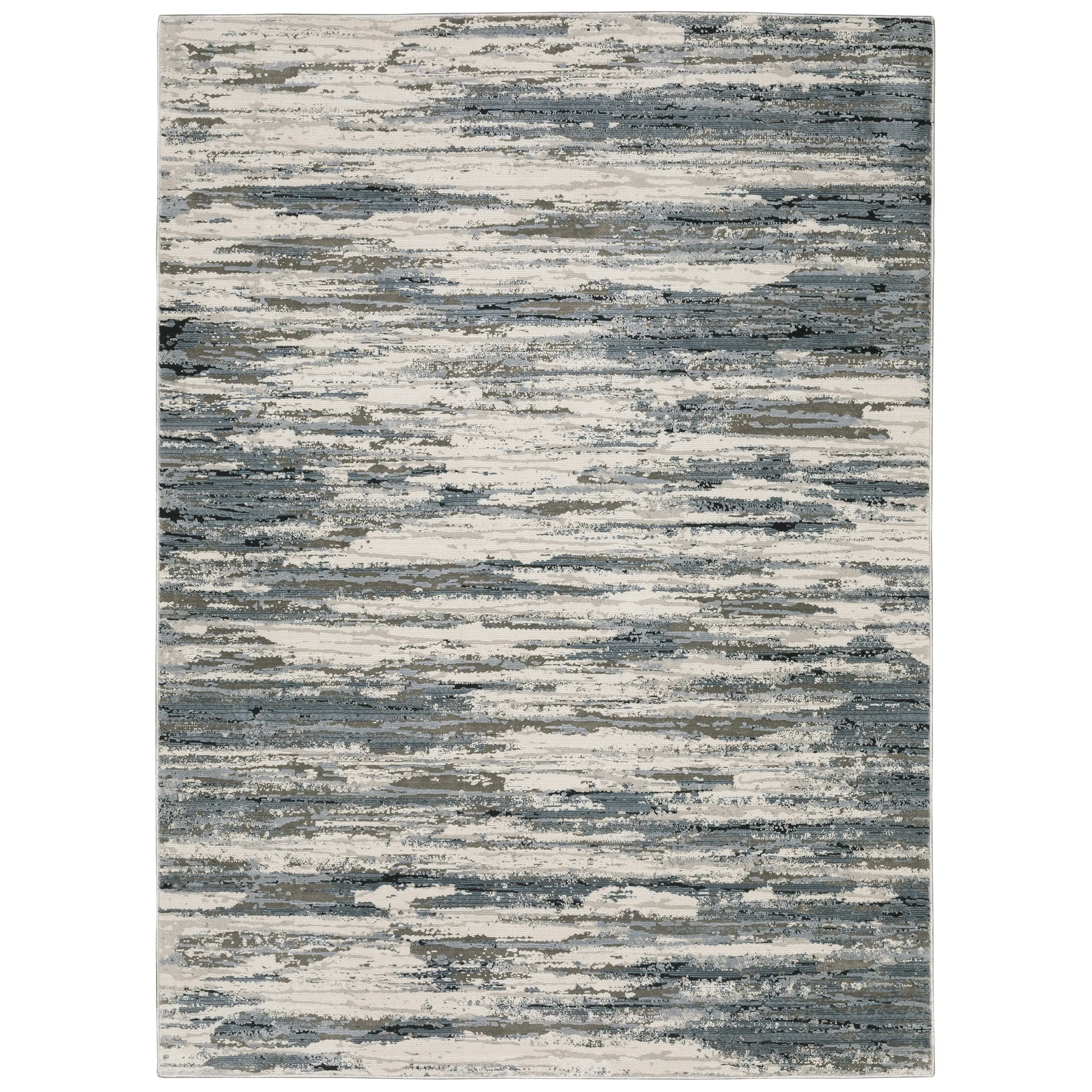 Caravan 8 x 11 Beige Blue Area Rug-1