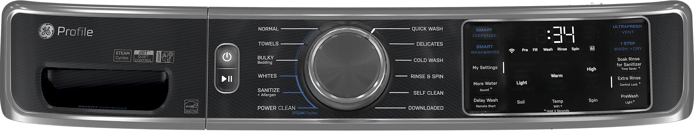 PFW955SPWGN GE Profile™ 5.5 Cu Ft Front Load Smart Washer - Jade Green-12