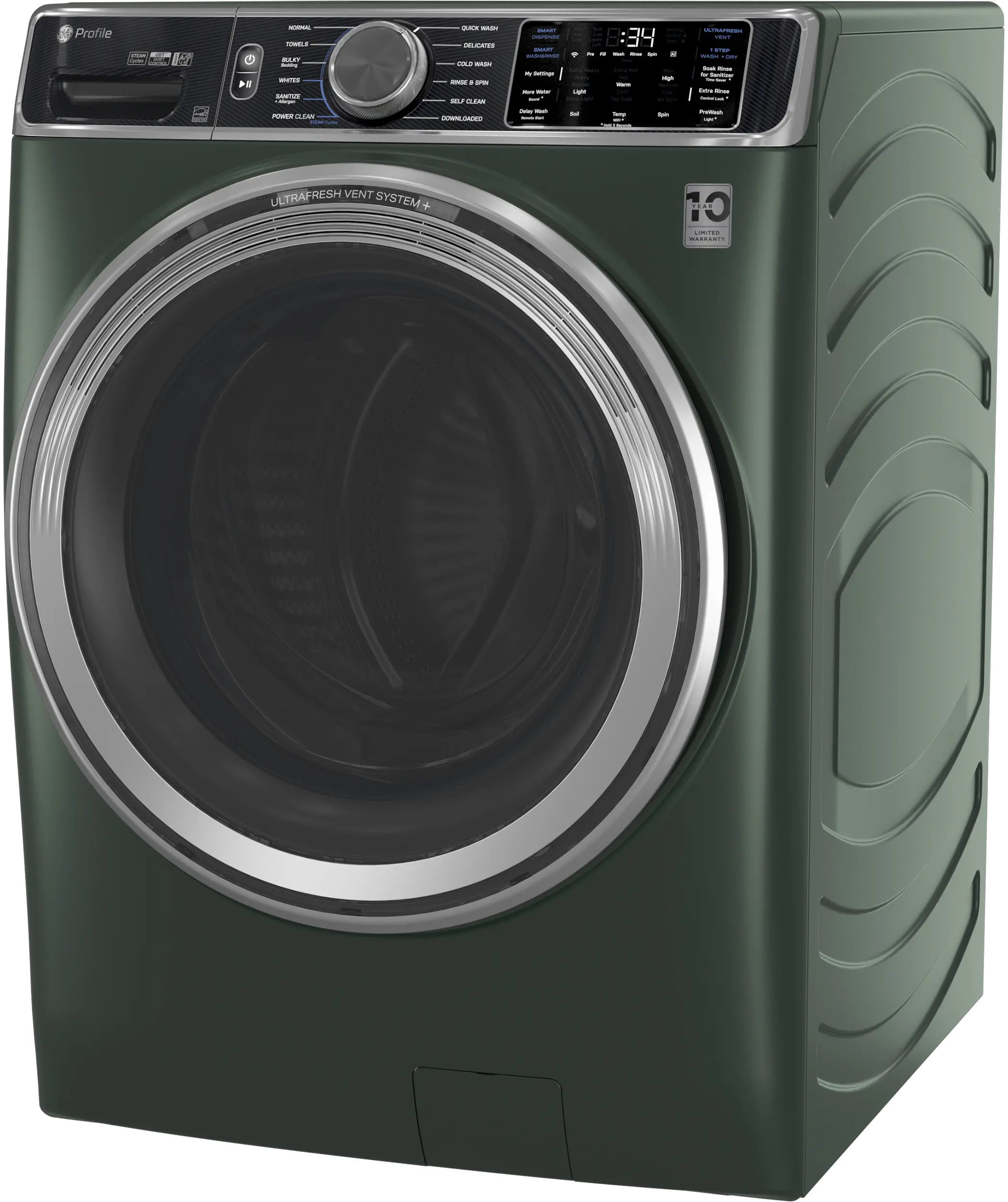 PFW955SPWGN GE Profile™ 5.5 Cu Ft Front Load Smart Washer - Jade Green-13