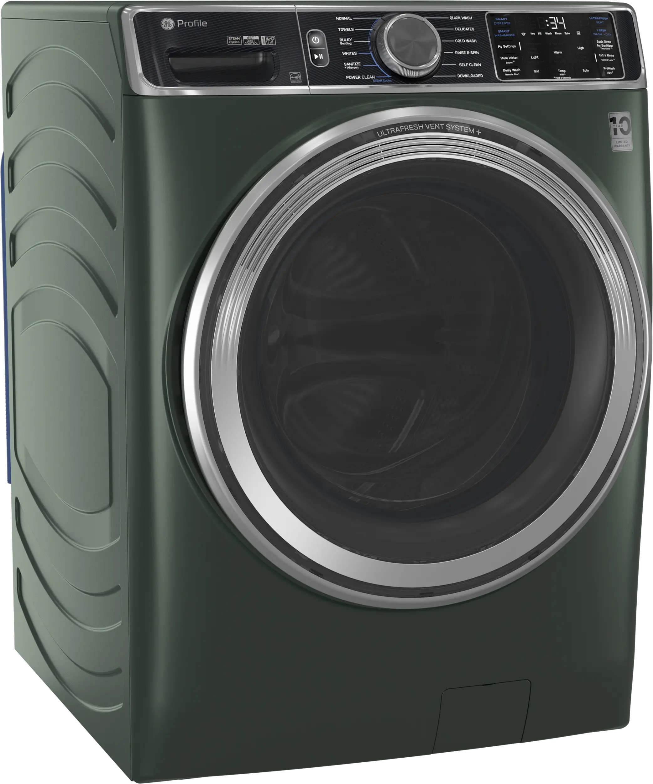 PFW955SPWGN GE Profile™ 5.5 Cu Ft Front Load Smart Washer - Jade Green-14
