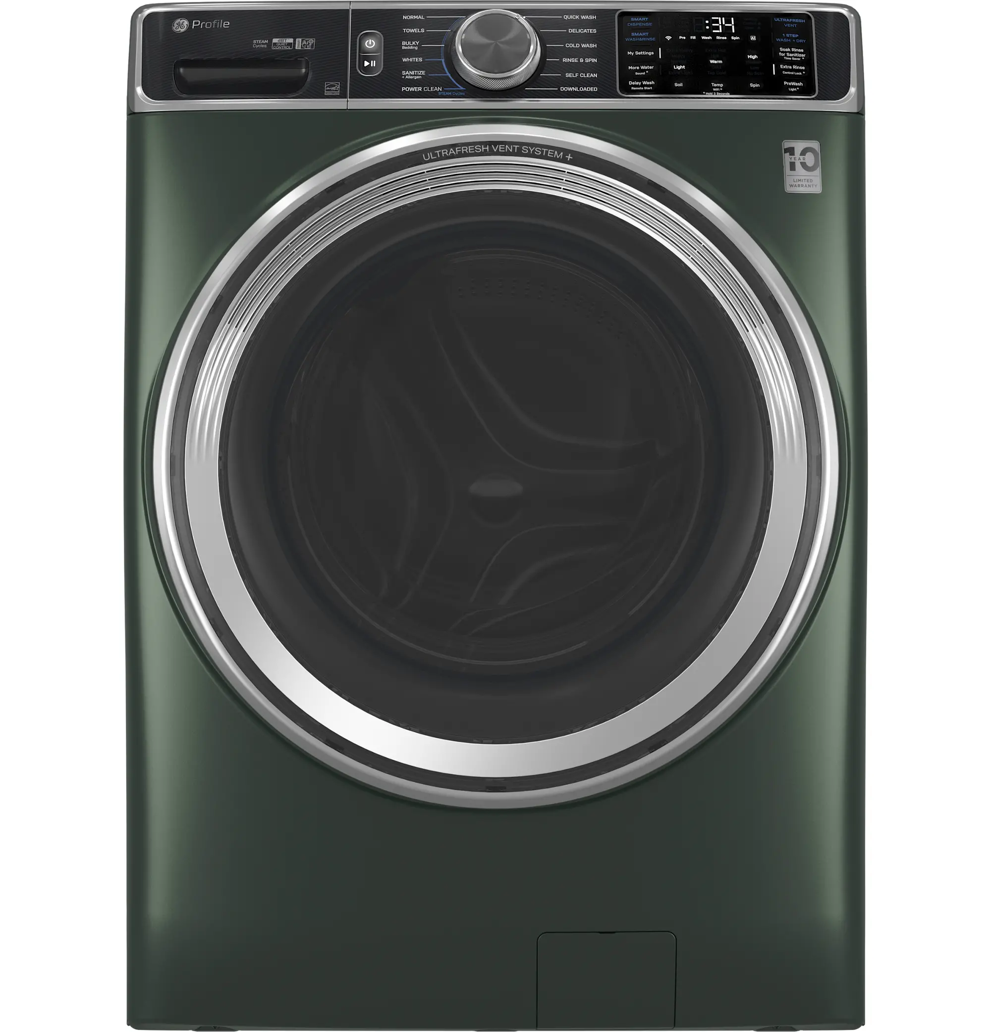 GE Profile 5.5 Cu Ft Front Load Smart Washer - Jade Green | RC Willey