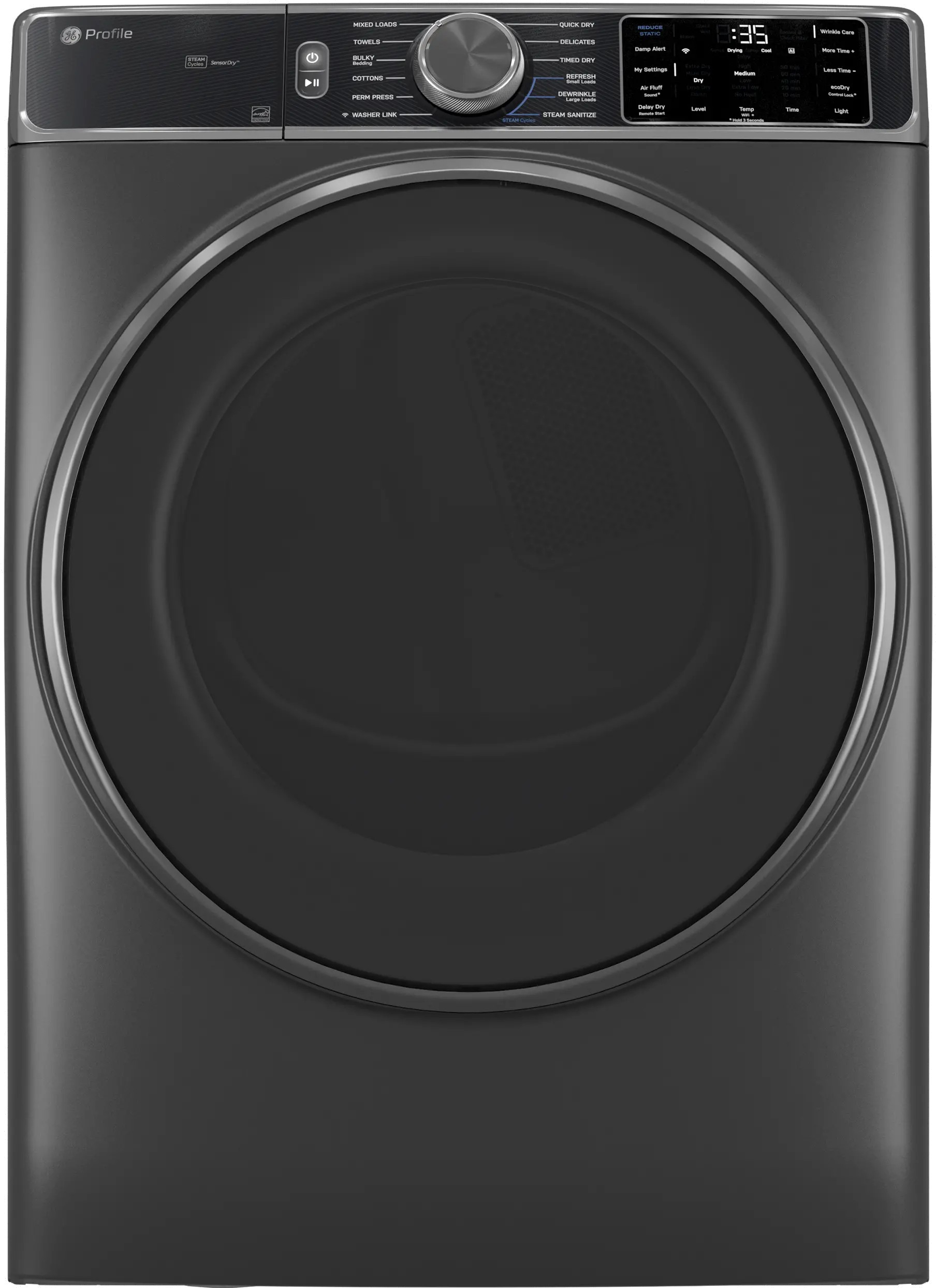 PFD95ESPWDS GE Profile™ 7.8 Cu Ft Smart Electric Dryer - Dark Steel-1