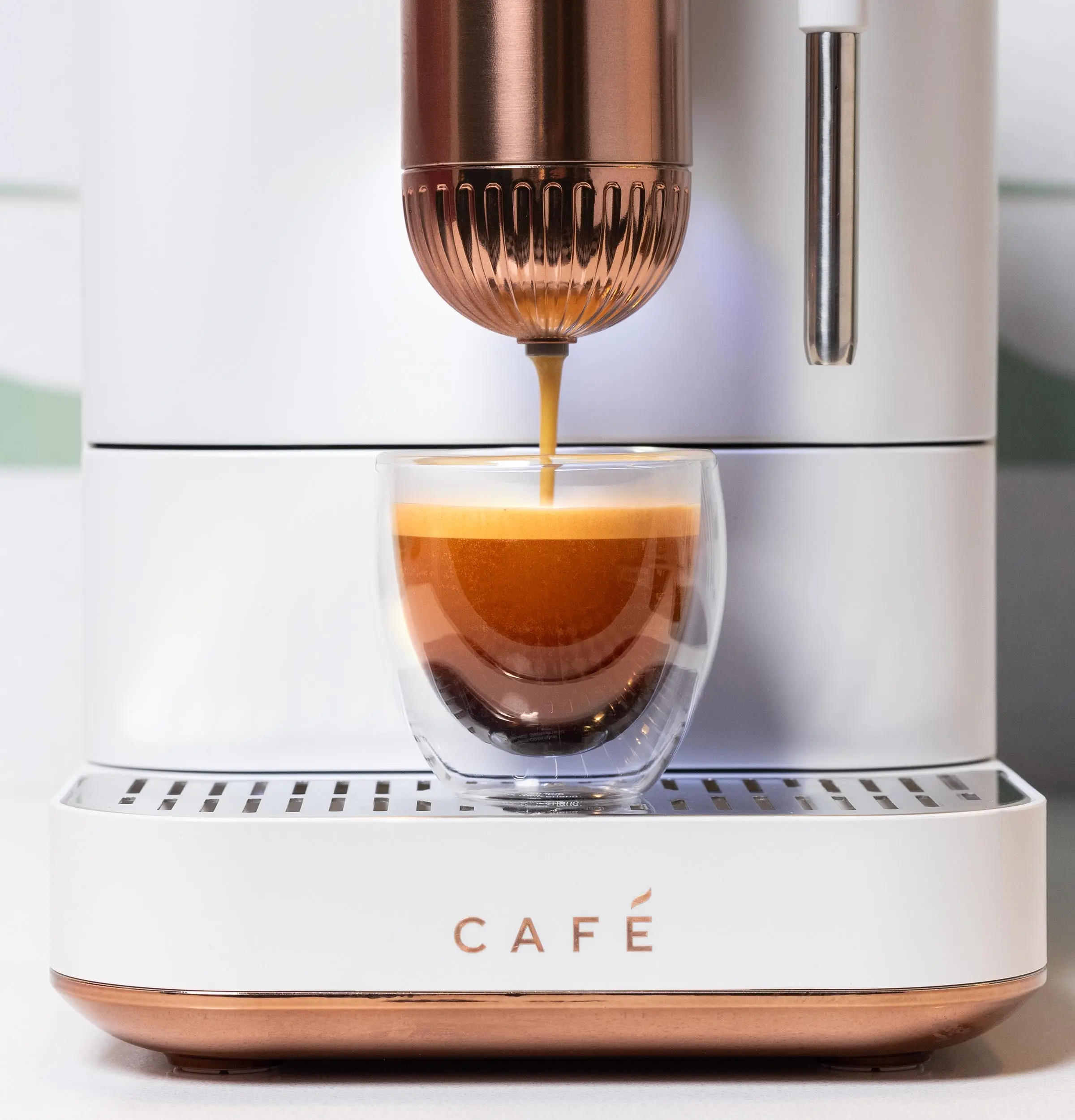 C7CEBBS4RW3 GE Cafe Affetto Automatic Espresso Machine and Frother - Matte White-4