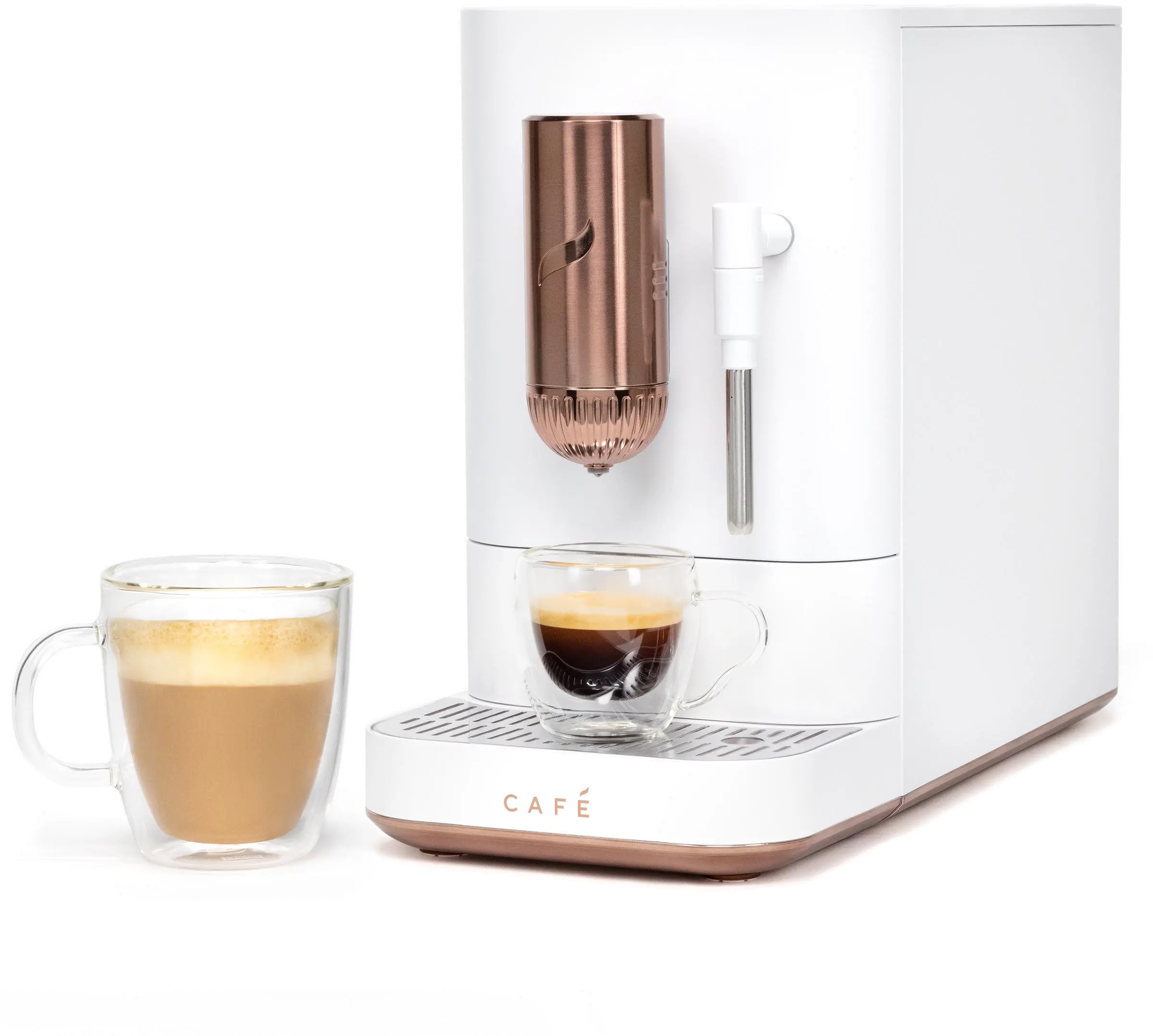 C7CEBBS4RW3 GE Cafe Affetto Automatic Espresso Machine and Frother - Matte White-5