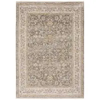 Maharaja 5 x 8 Gray and Gold Area Rug