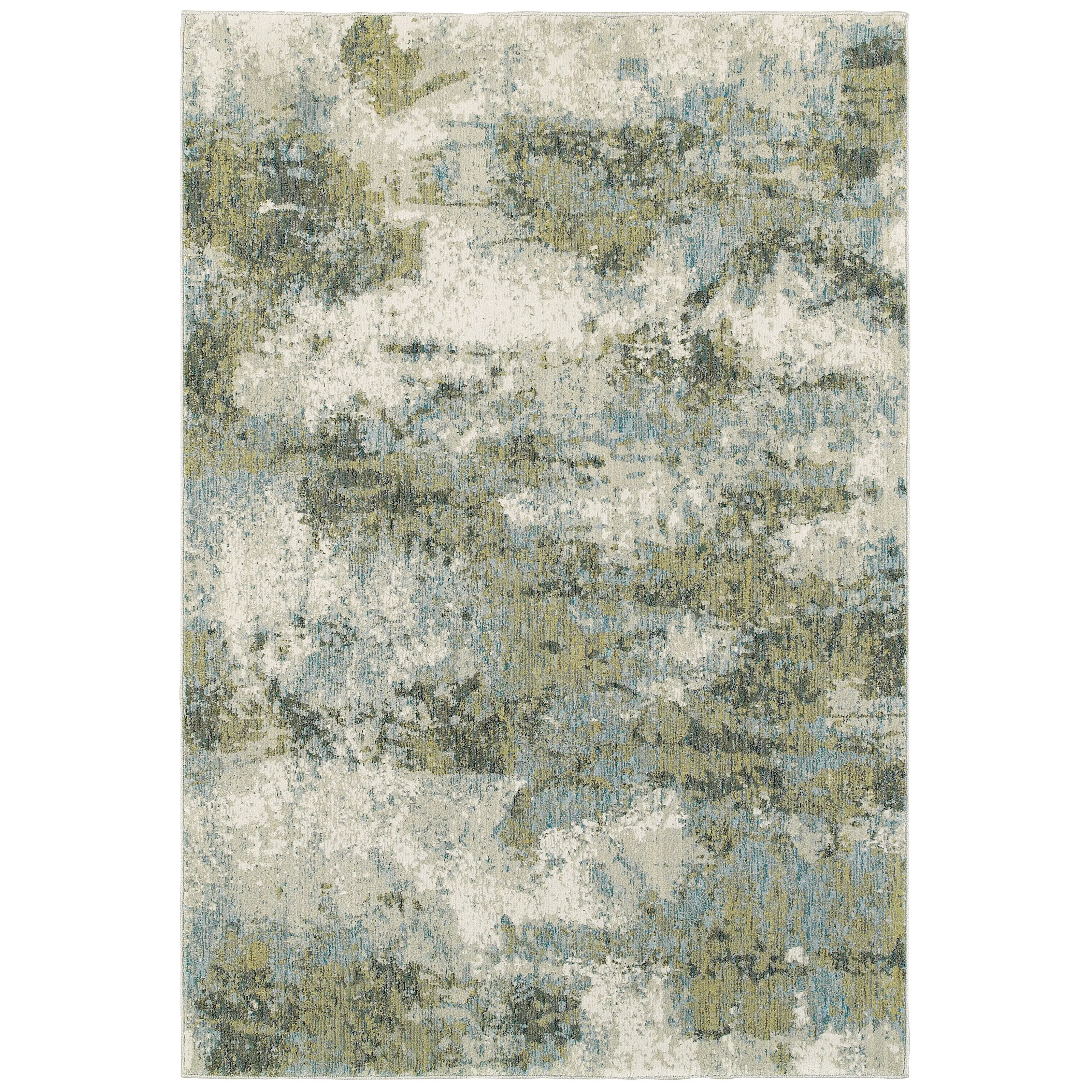 Evolution 8 x 11 Blue Green Area Rug-1