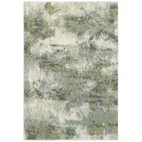 Evolution 8 x 11 Blue Green Area Rug