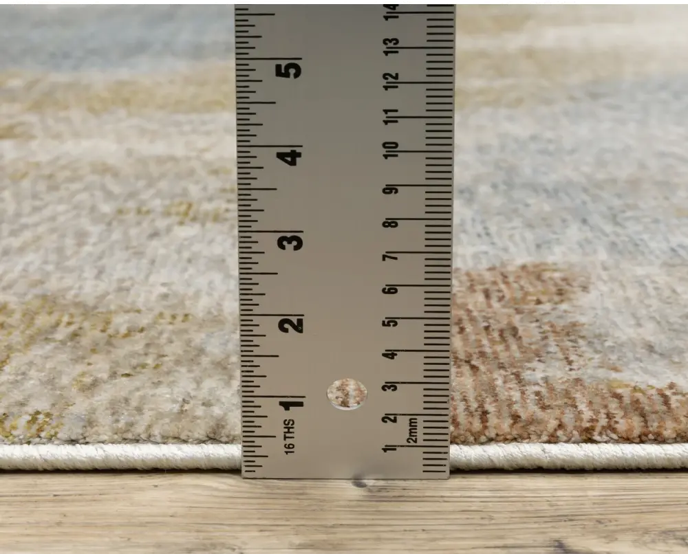 Hayden 8 x 11 Modern Beige and Rust Area Rug-3