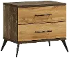 C0306A-025 Pine Row Antique Natural and Brown Nightstand
