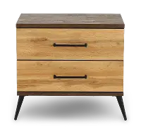 C0306A-025 Pine Row Antique Natural and Brown Nightstand