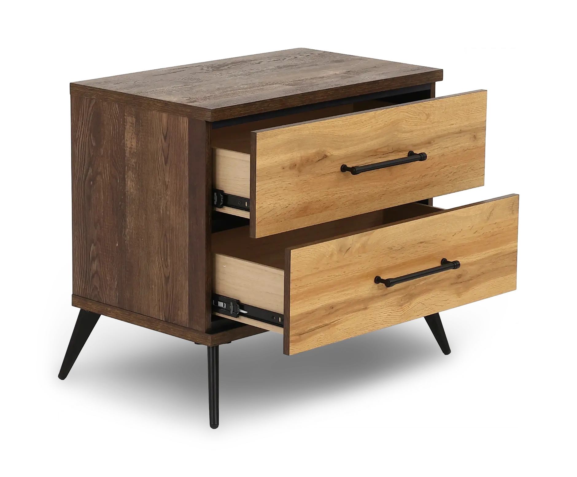 C0306A-025 Pine Row Antique Natural and Brown Nightstand-5