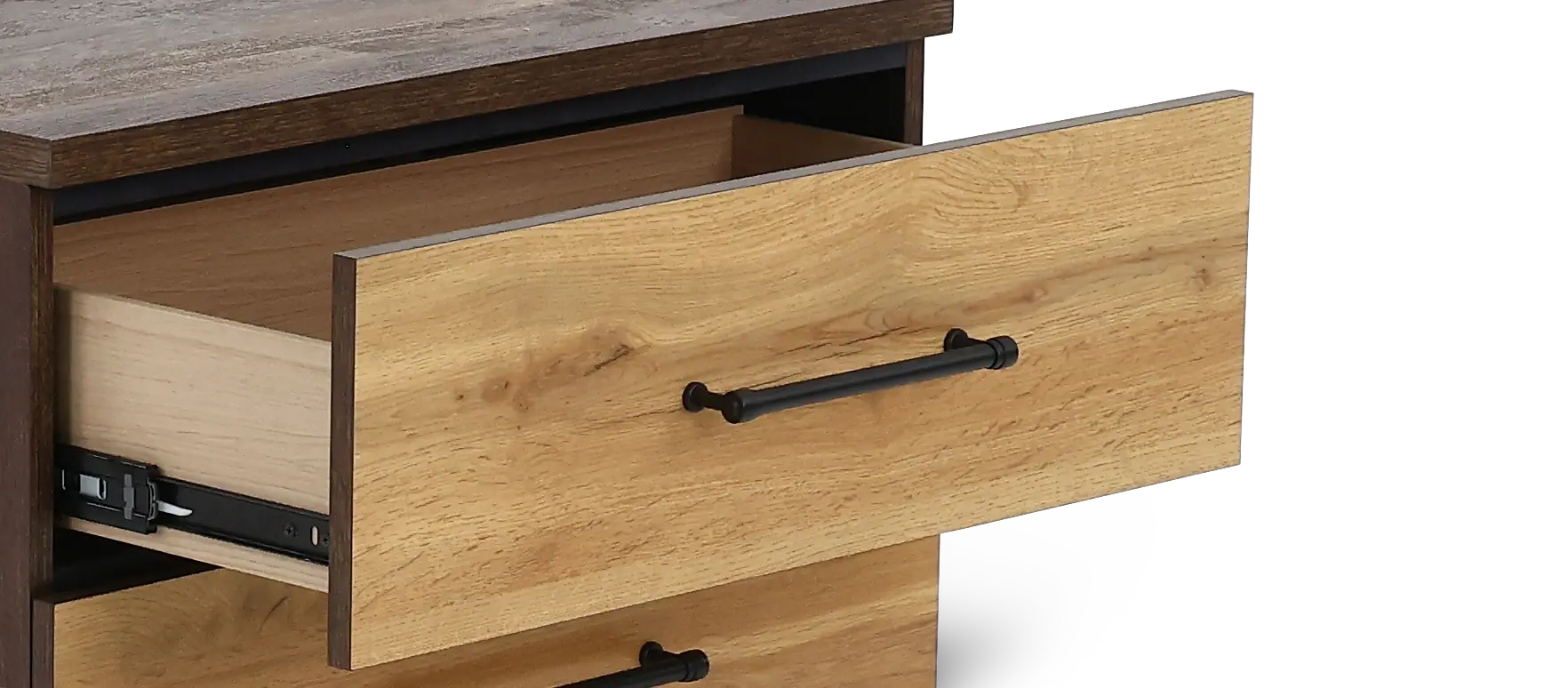 C0306A-025 Pine Row Antique Natural and Brown Nightstand-6