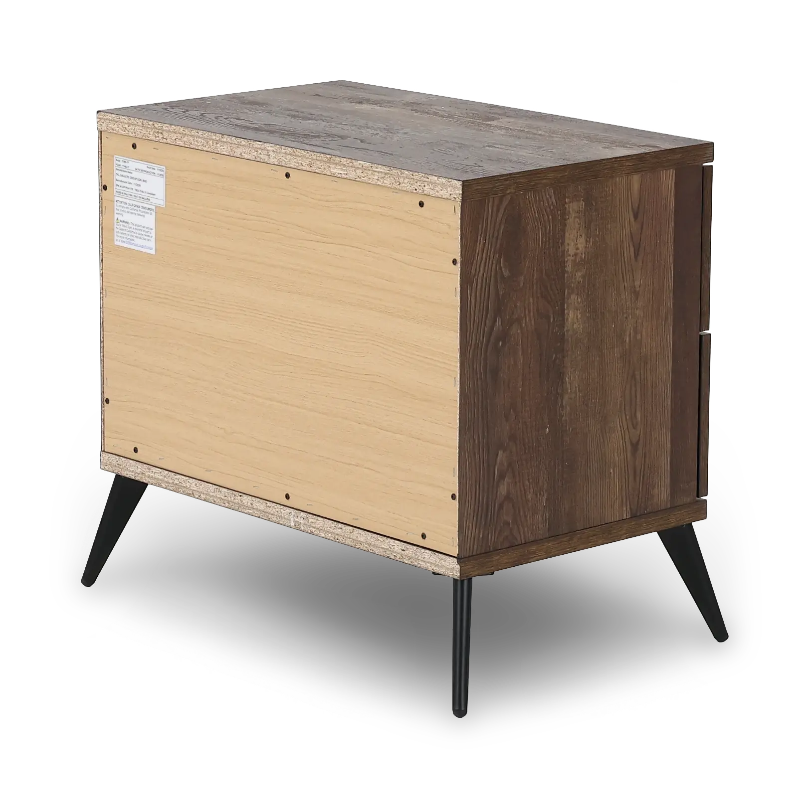 C0306A-025 Pine Row Antique Natural and Brown Nightstand-7