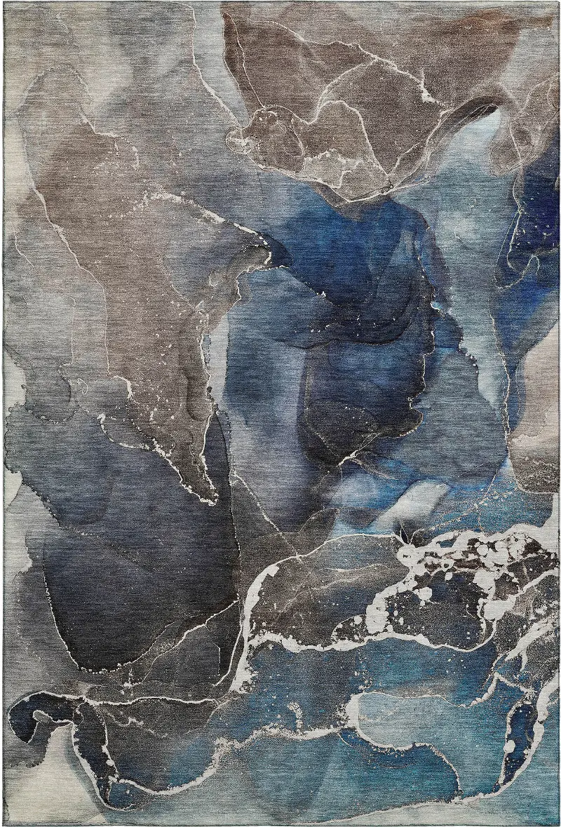 Odyssey 8 x 10 Blue Luxury Area Rug