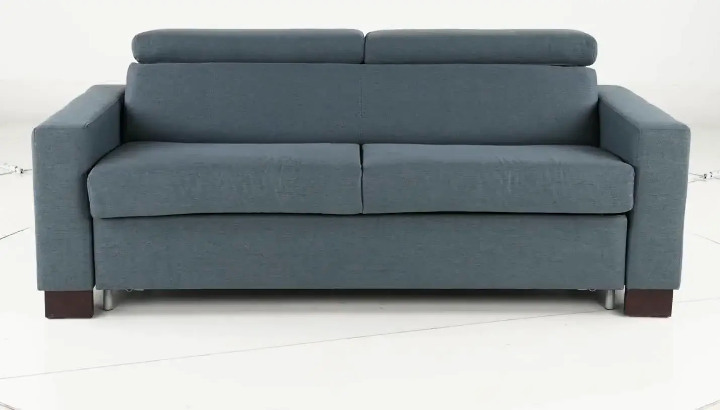 Chelsea Steel Blue Queen Rollout Sleeper Sofa-10