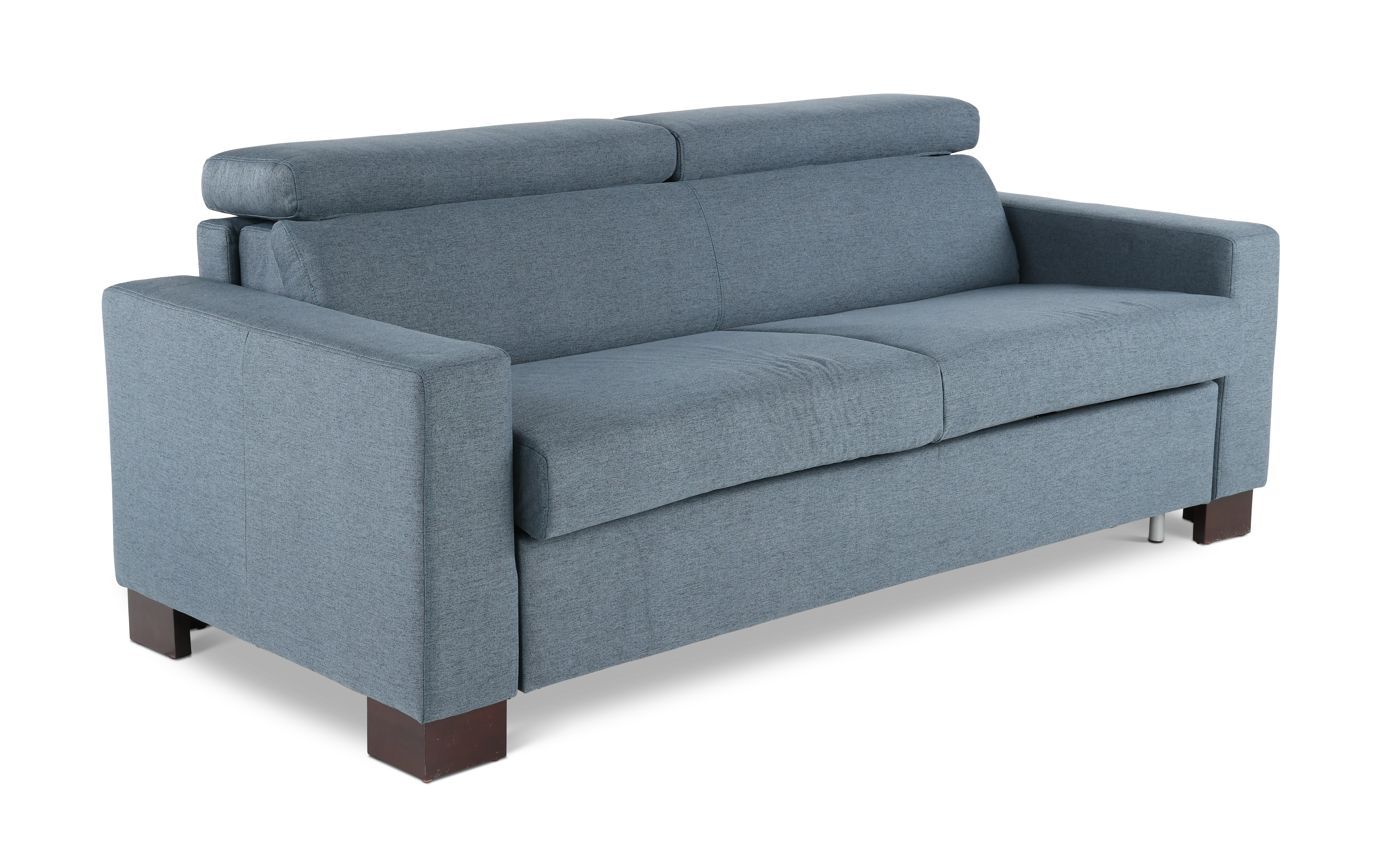 Chelsea Steel Blue Queen Rollout Sleeper Sofa-4