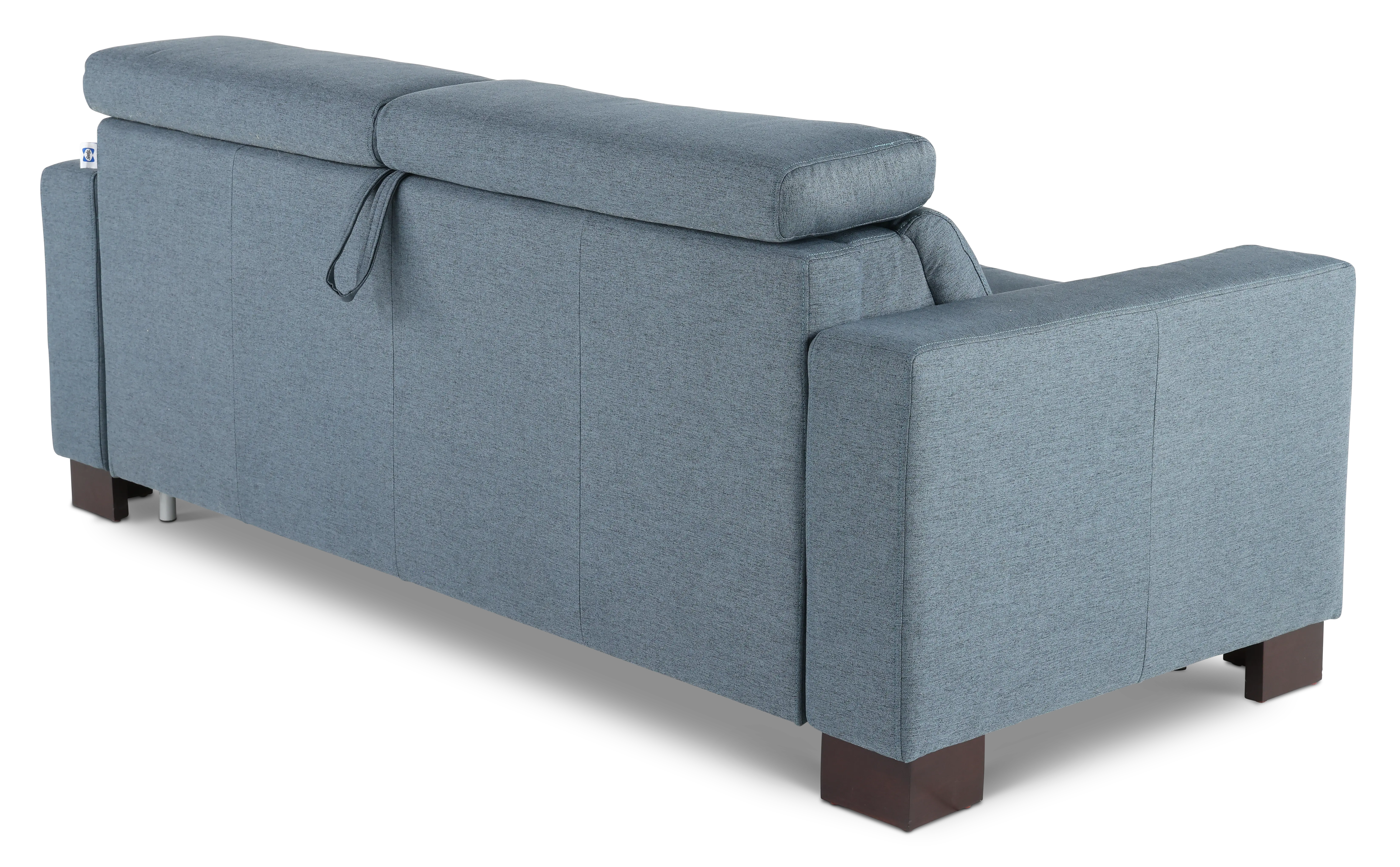 Chelsea Steel Blue Queen Rollout Sleeper Sofa-6