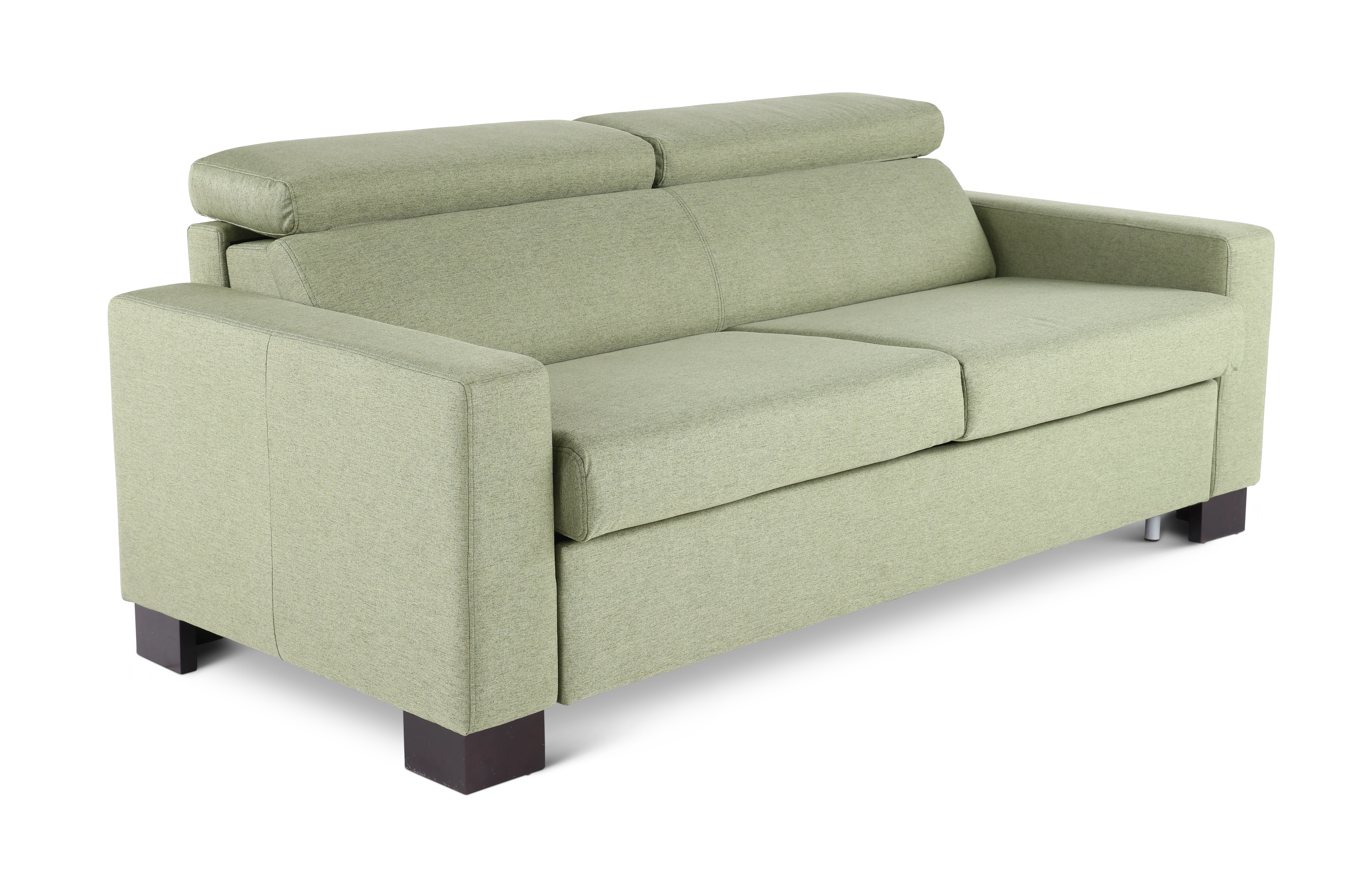 Chelsea Chive Light Green Queen Rollout Sleeper Sofa-4