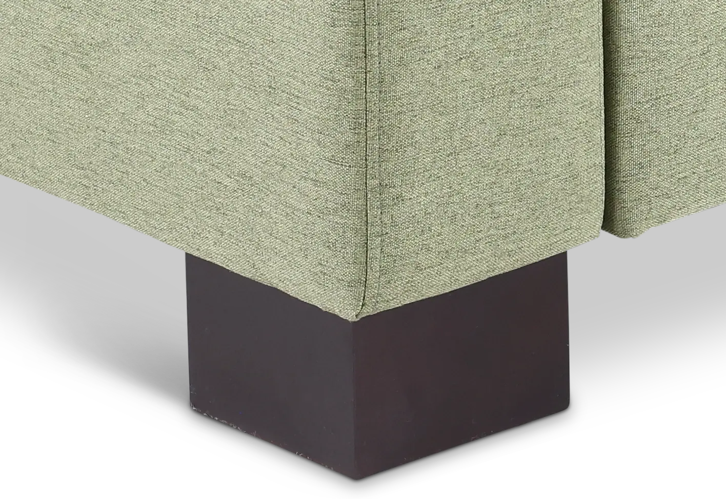 Chelsea Chive Light Green Queen Rollout Sleeper Sofa-7