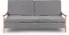 Olaf Slate Gray Split-Back Convertible Sleeper Sofa