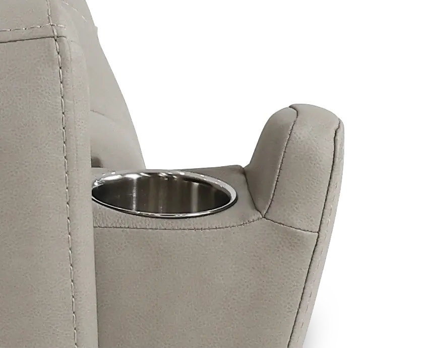 Damon Capriccio Dove 5- Piece Power Reclining Home Theater Seating-9