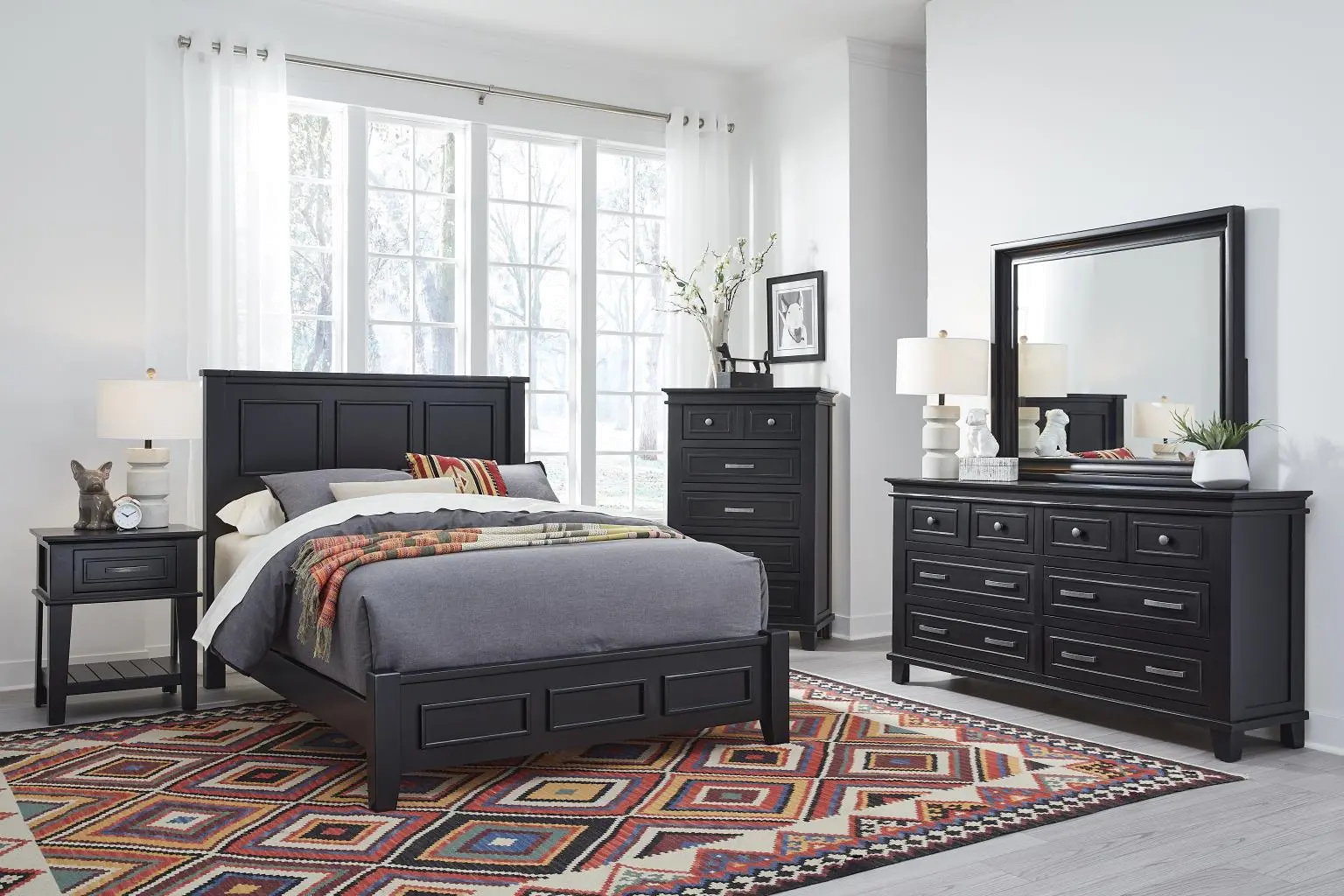 Pavilion Black Full Bed-2