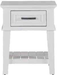 Pavilion White Youth Nightstand