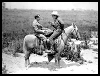 Cowboy Playing Chess Framed Art