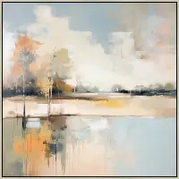 Whispers Treescape With Lake Art