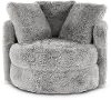 Rebecca Dove Fur Swivel Chair