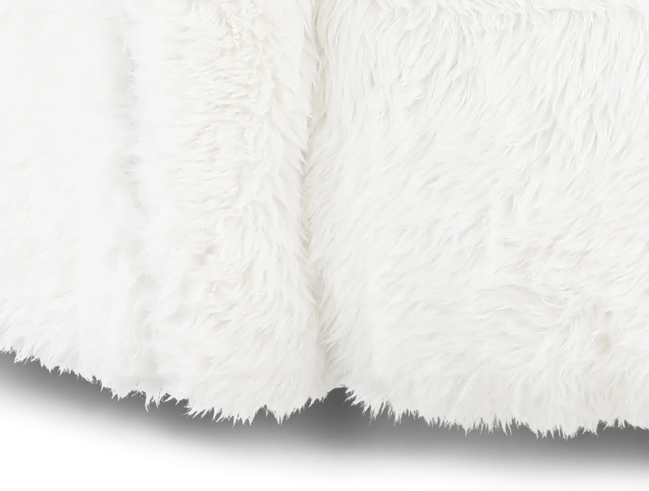 Rebecca Ivory Fur Swivel Chair-8