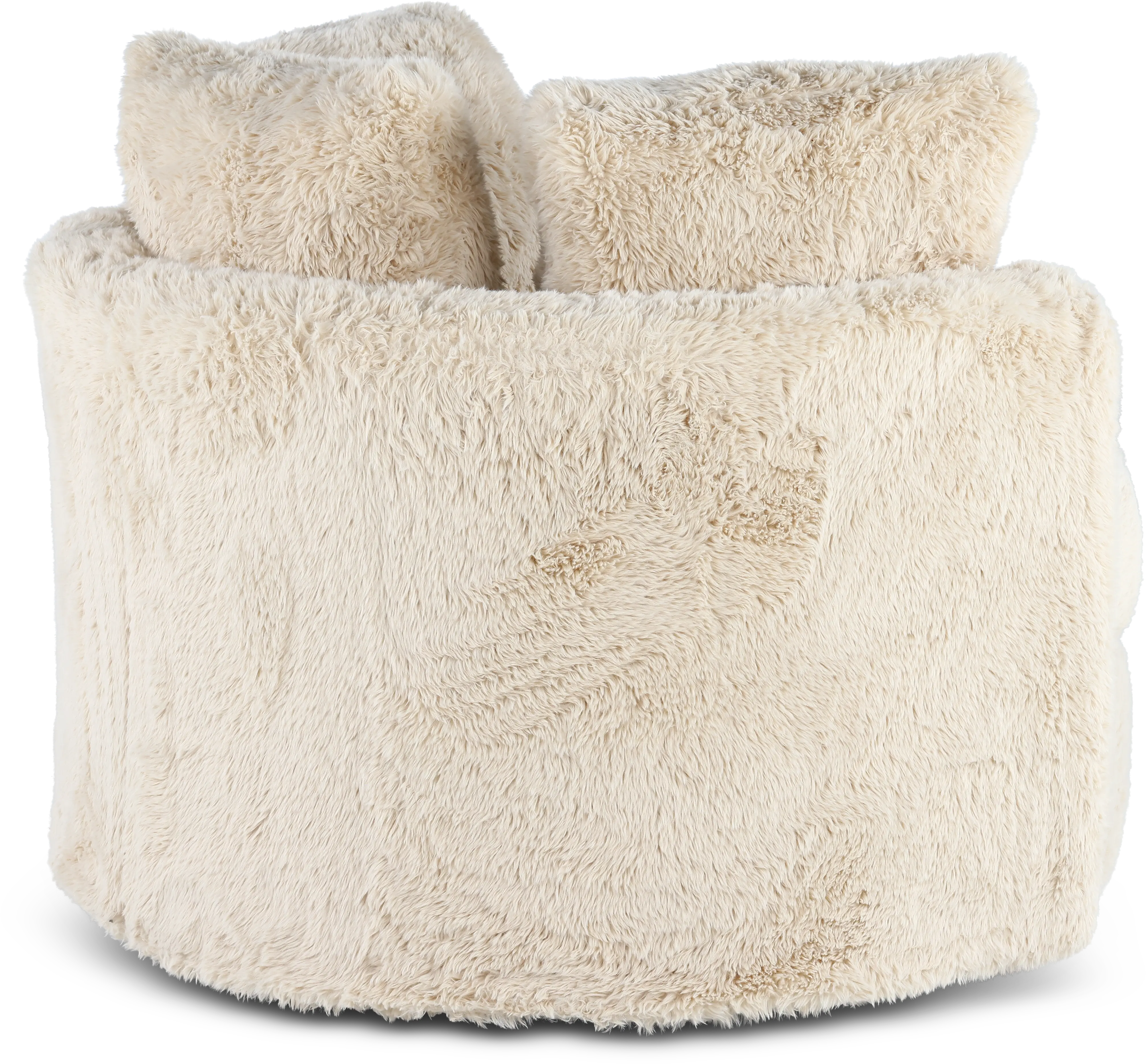 Rebecca Sand Fur Swivel Chair-7