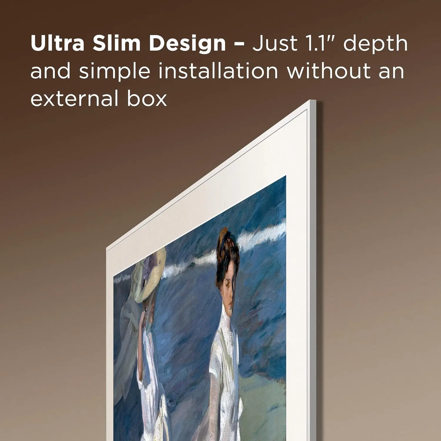 55A300W TCL 55  NXTVISION TV 4K QLED Smart Frame TV with Google TV and Flush Wall Mount-8