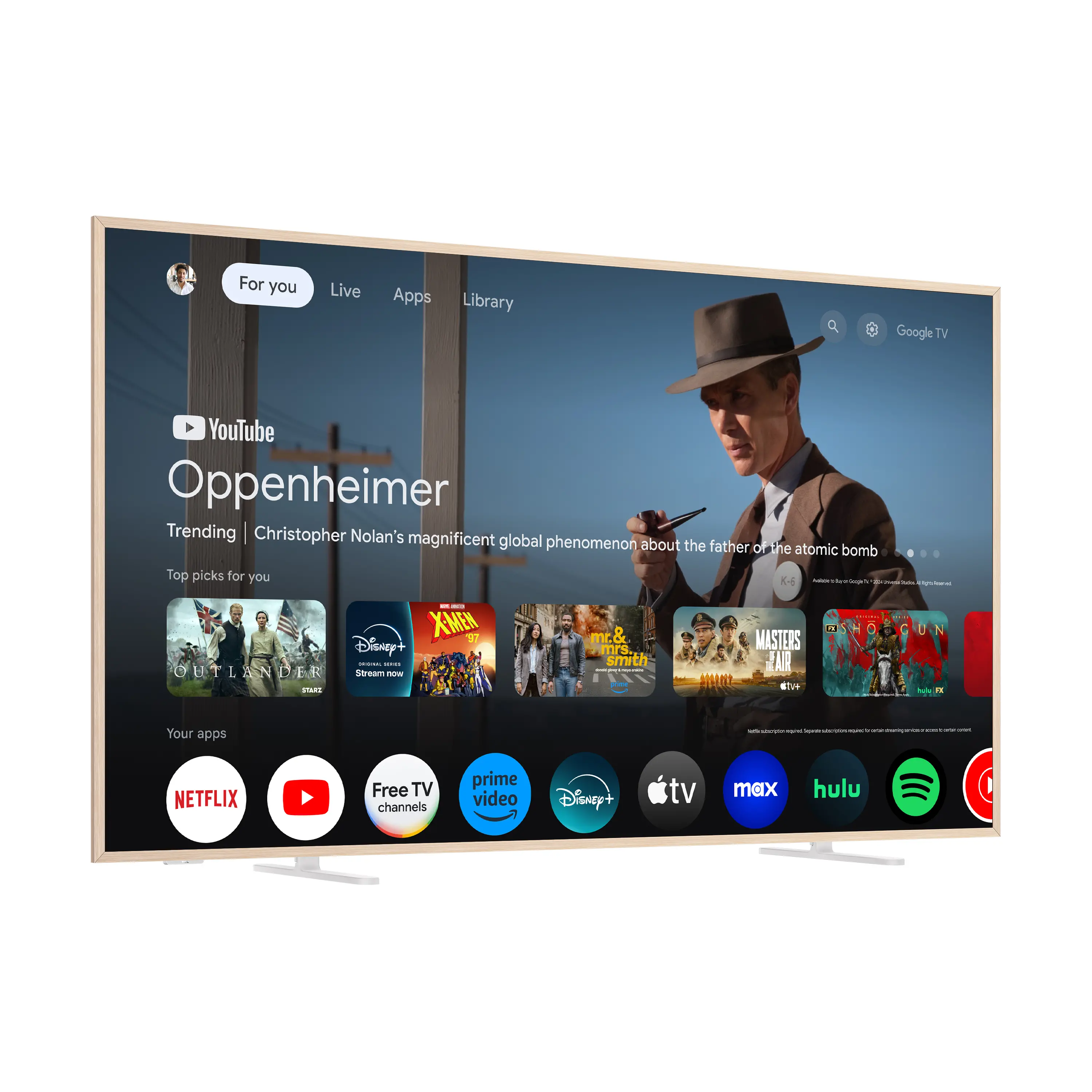 65A300W TCL 65  NXTVISION TV 4K QLED Smart Frame TV with Google TV and Flush Wall Mount-8