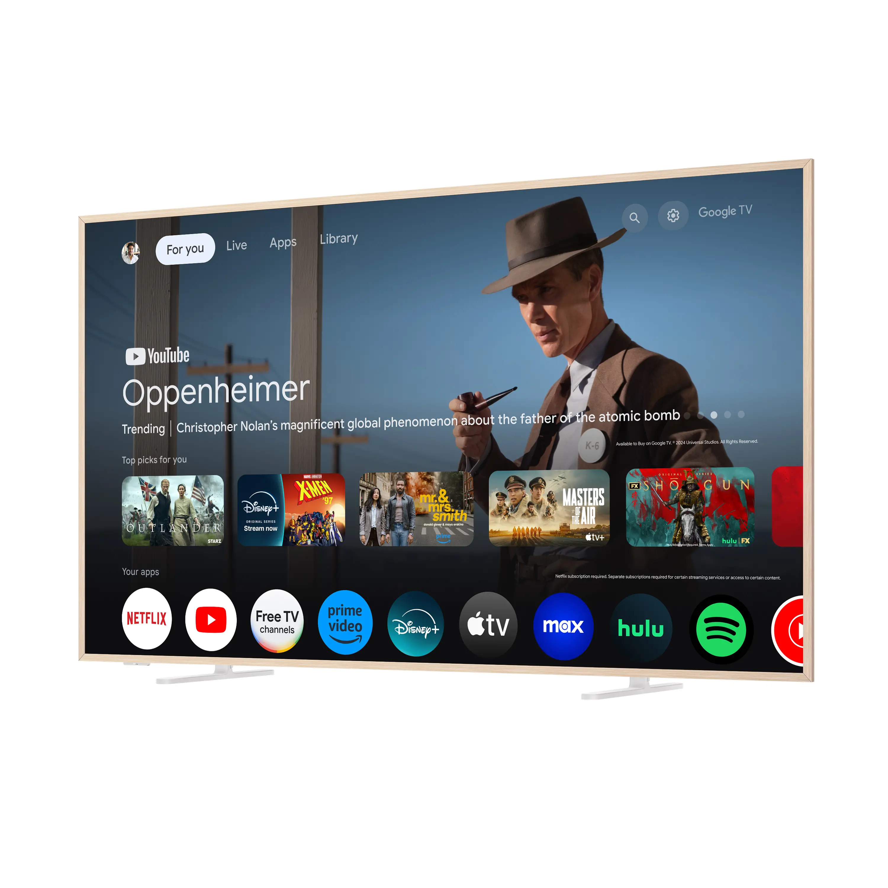 65A300W TCL 65  NXTVISION TV 4K QLED Smart Frame TV with Google TV and Flush Wall Mount-9