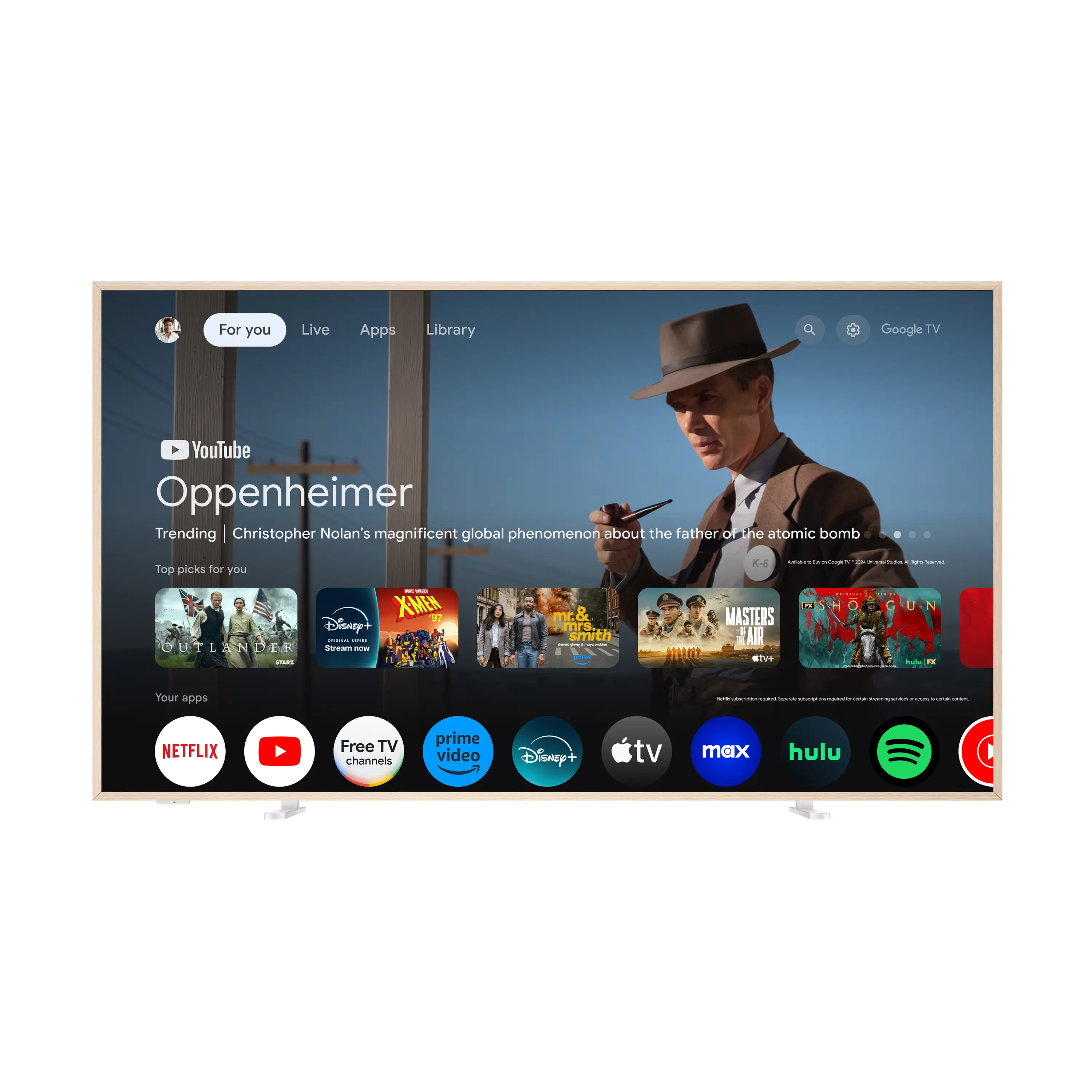 65A300W TCL 65  NXTVISION TV 4K QLED Smart Frame TV with Google TV and Flush Wall Mount-10