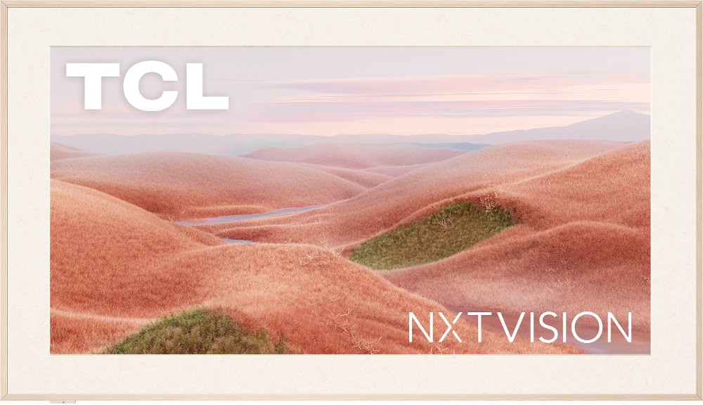 TCL 85" NXTVISION TV 4K QLED Smart Frame TV with Google TV and Flush Wall Mount