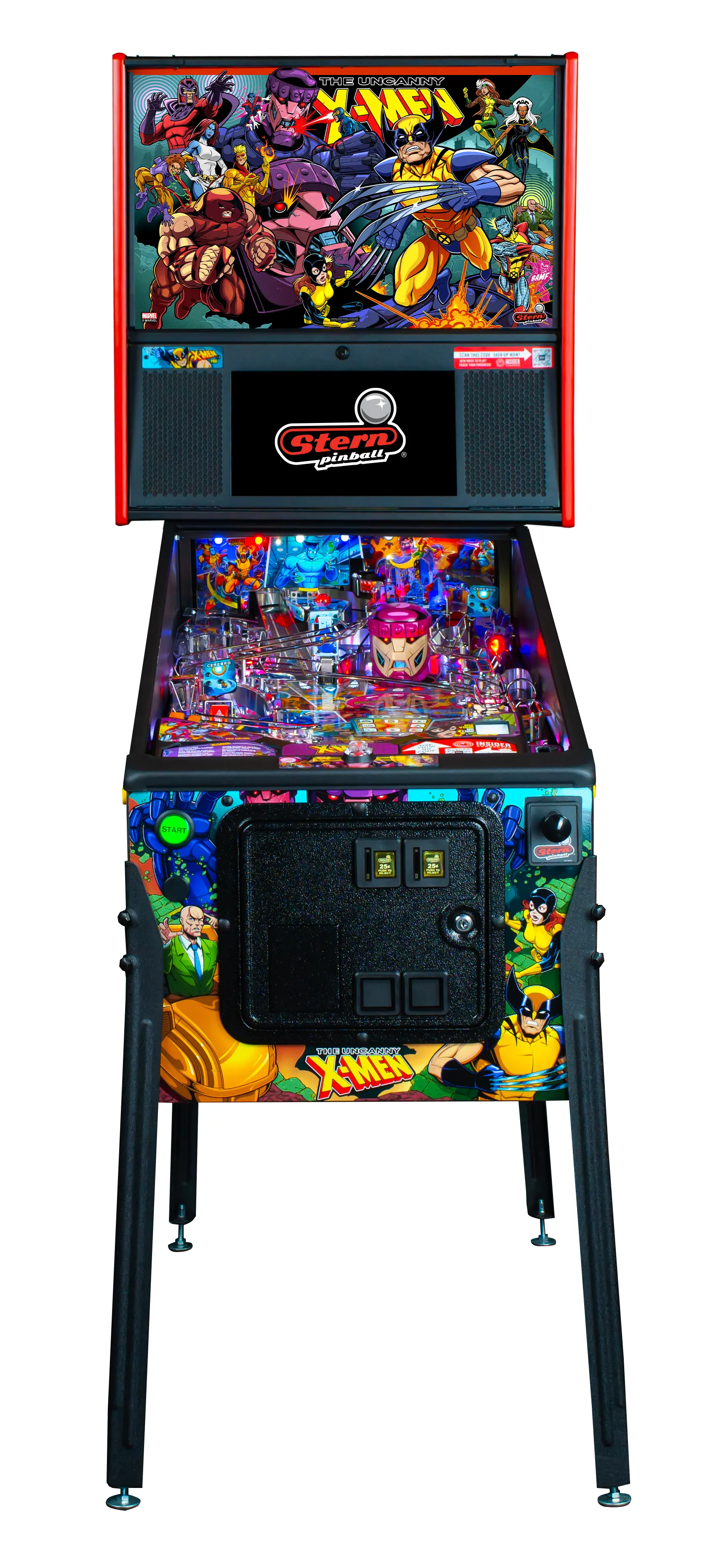 500-55Y5-11 Stern Pinball The Uncanny X-Men Pro Pinball Machine-2