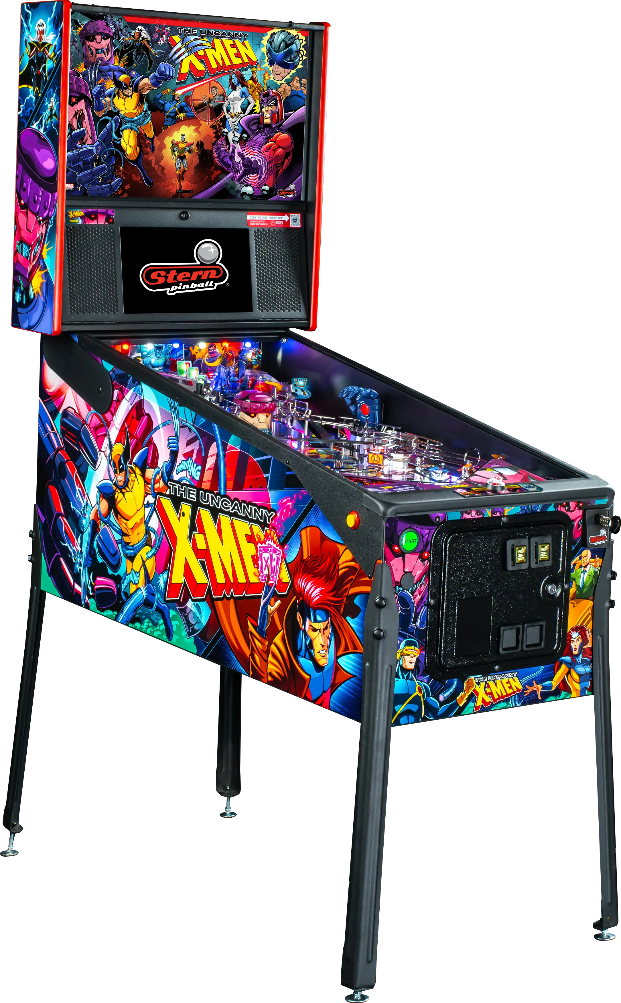 500-55Y7-11 Stern Pinball The Uncanny X-Men Premium Pinball Machine-1