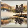 Morning Fog Embellished Canvas