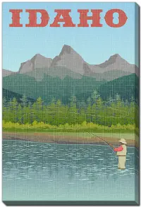 Idaho Print on Canvas