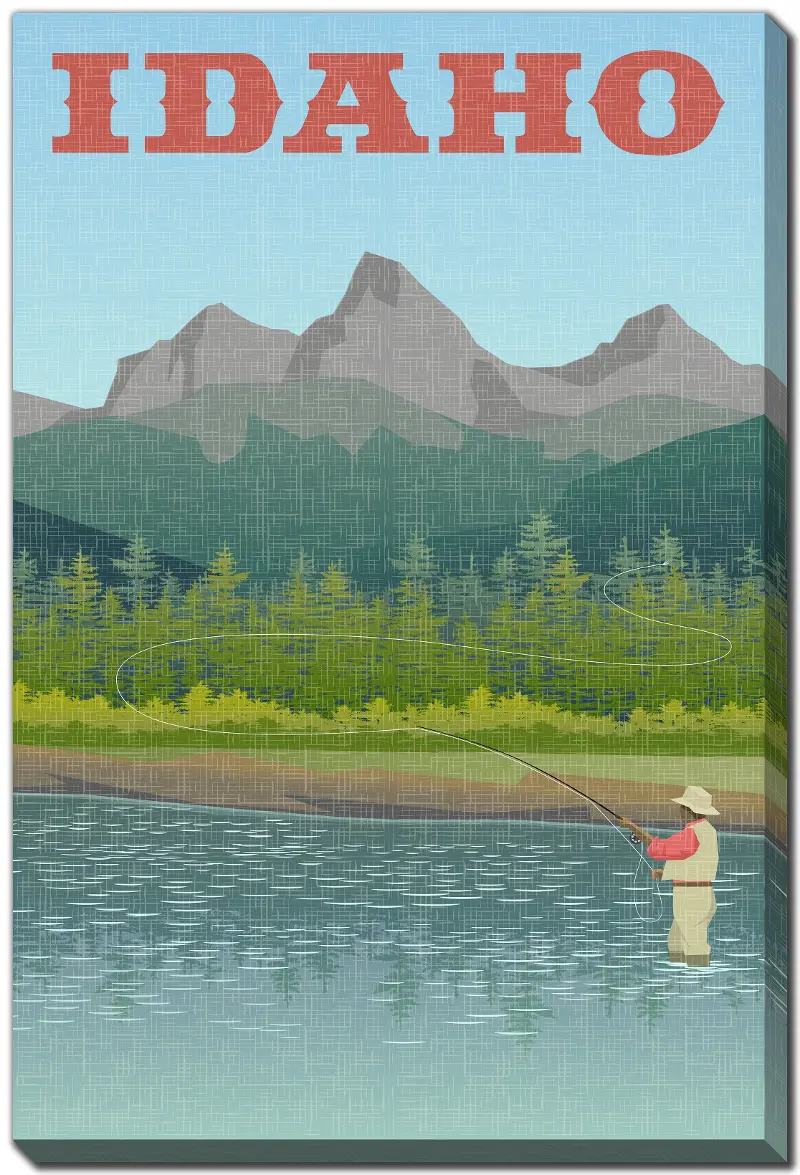 Idaho Print on Canvas