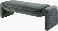CASD001-186018 Cascadia Teal Curved Bench