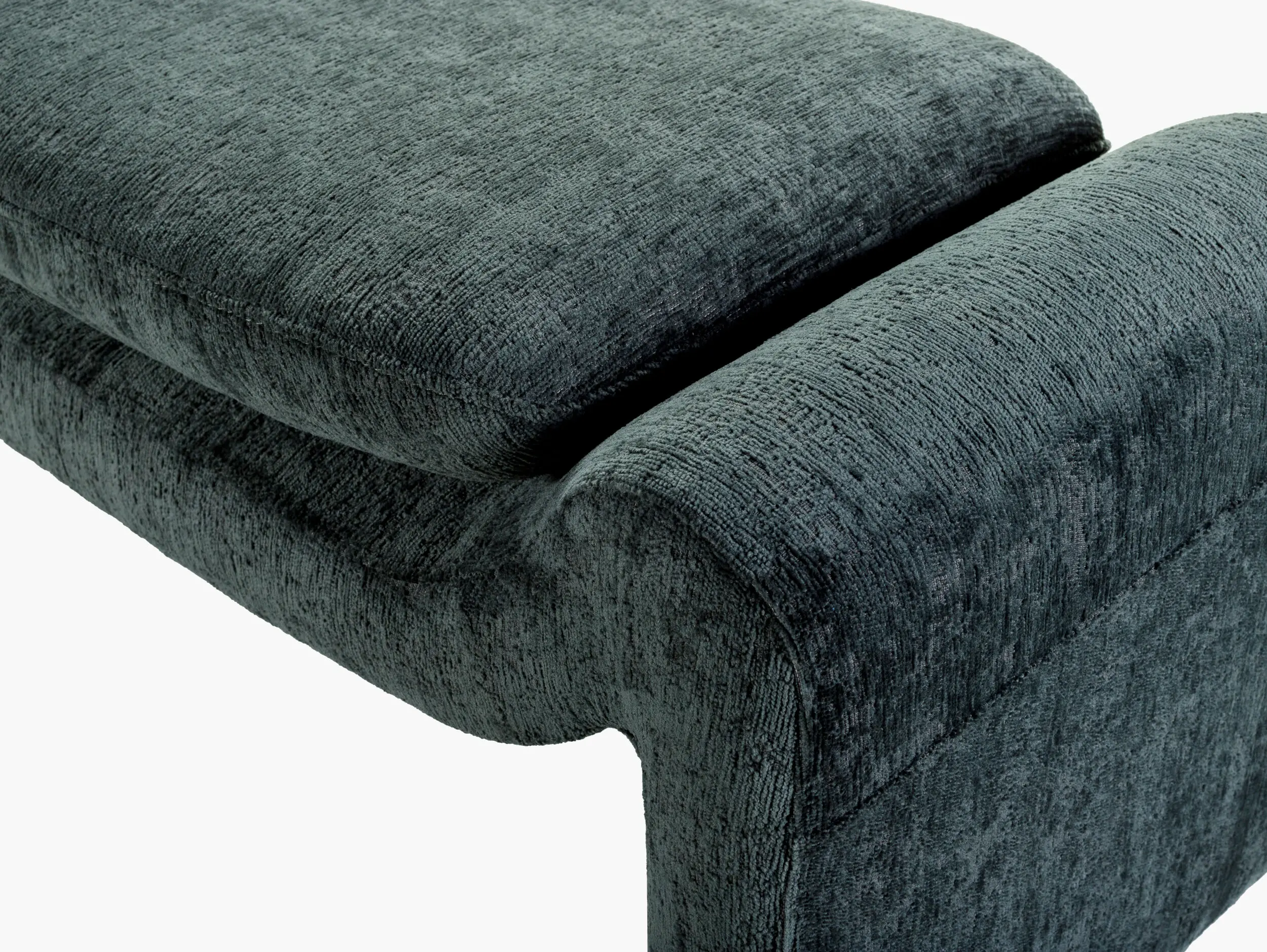 CASD001-186018 Cascadia Teal Curved Bench-5