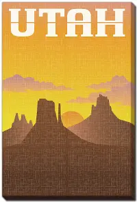 Utah Postcard Wall Art