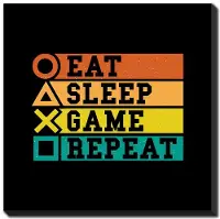  Eat Sleep Game Repeat  Canvas