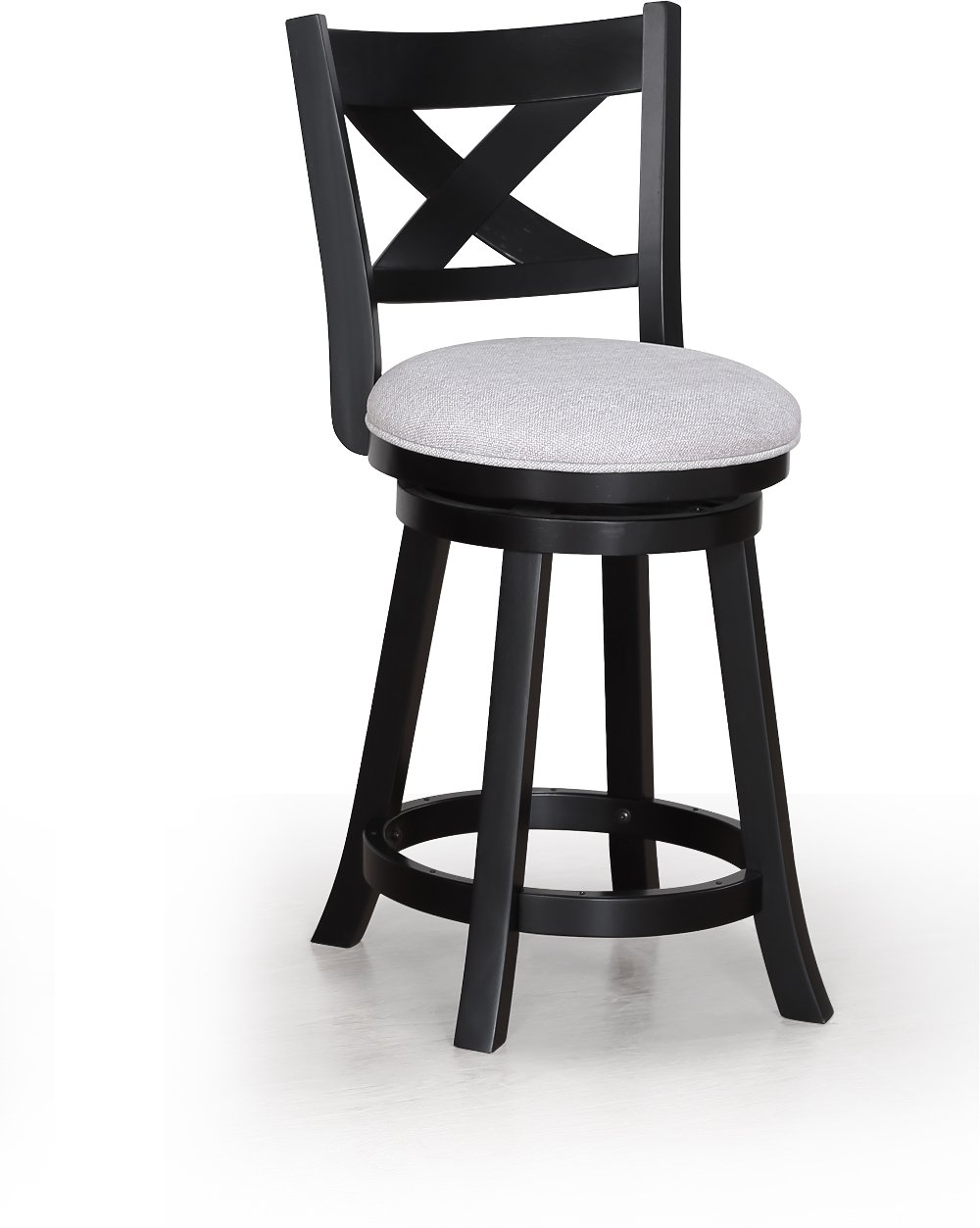 Kipper Black Counter Height Swivel Pub Stool
