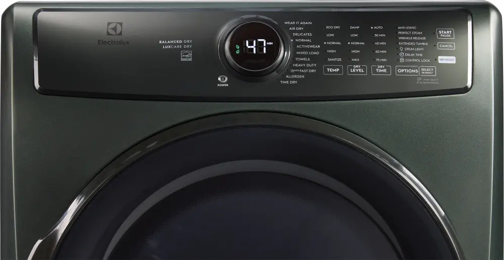 ELFE7738AA Electrolux 8 Cu Ft Electric Dryer - Alpine Green-4